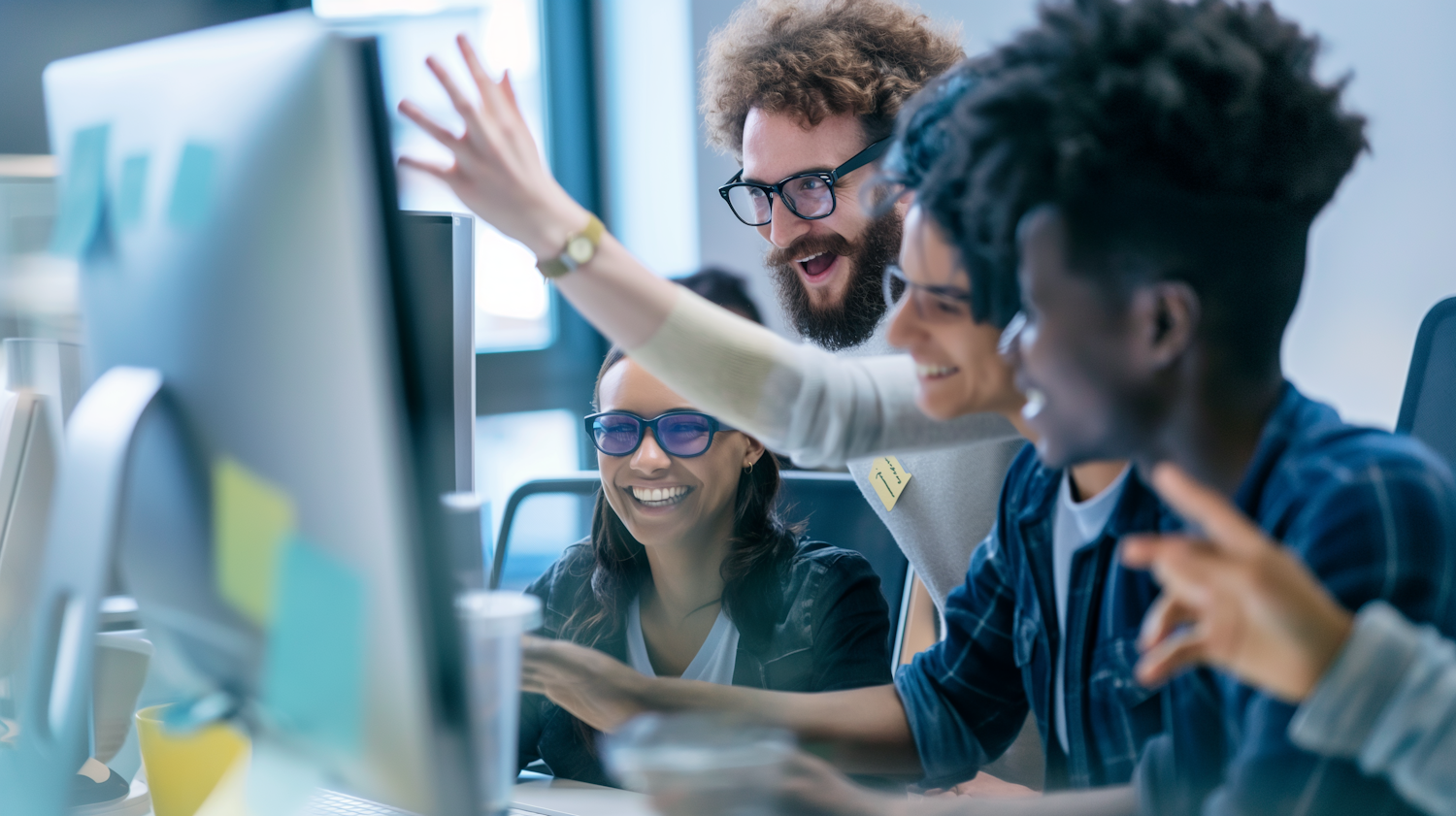A diverse team of professionals collaborating effectively through video conferencing, symbolizing the growth from a solo independent rep to leading or partnering in an agency.